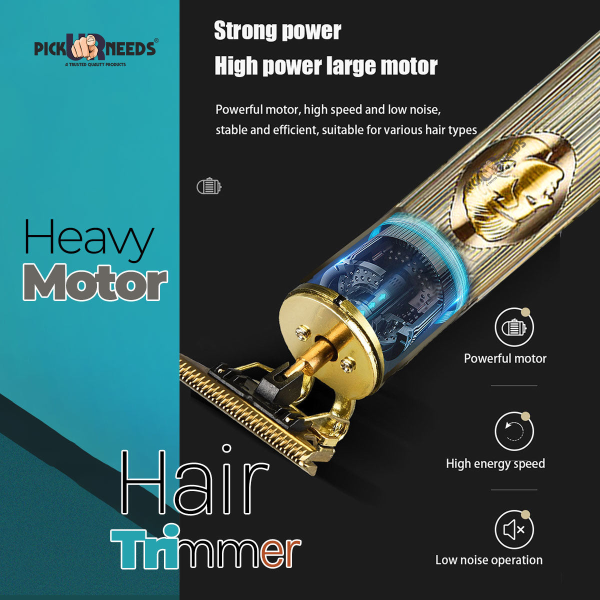 Pick Ur Needs Hair Trimmer/Shaver/Clippers T Shaped For Men C Type Charging For Beard Trimmer 120 min Runtime