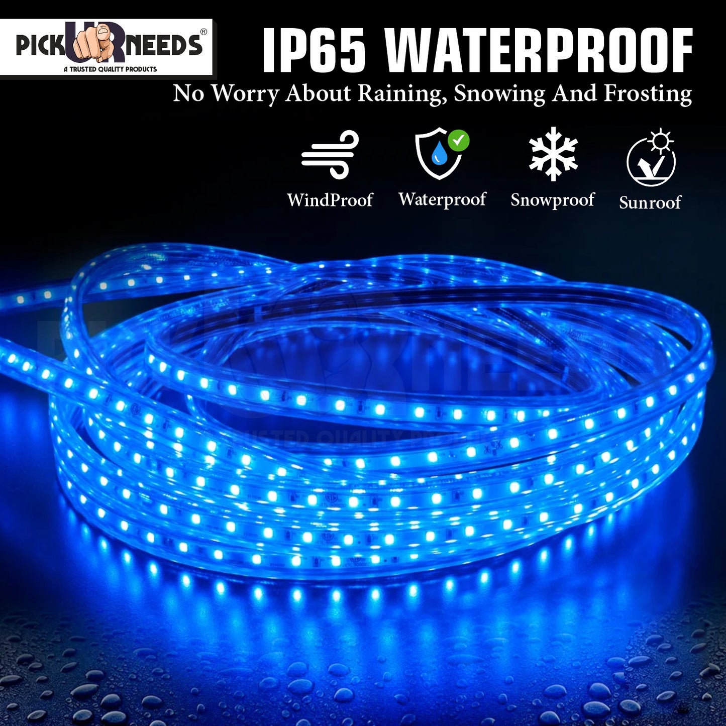 Pick Ur Needs 20M 2400 LED Strip Light-ultra-bright, energy-efficient white LED strip.