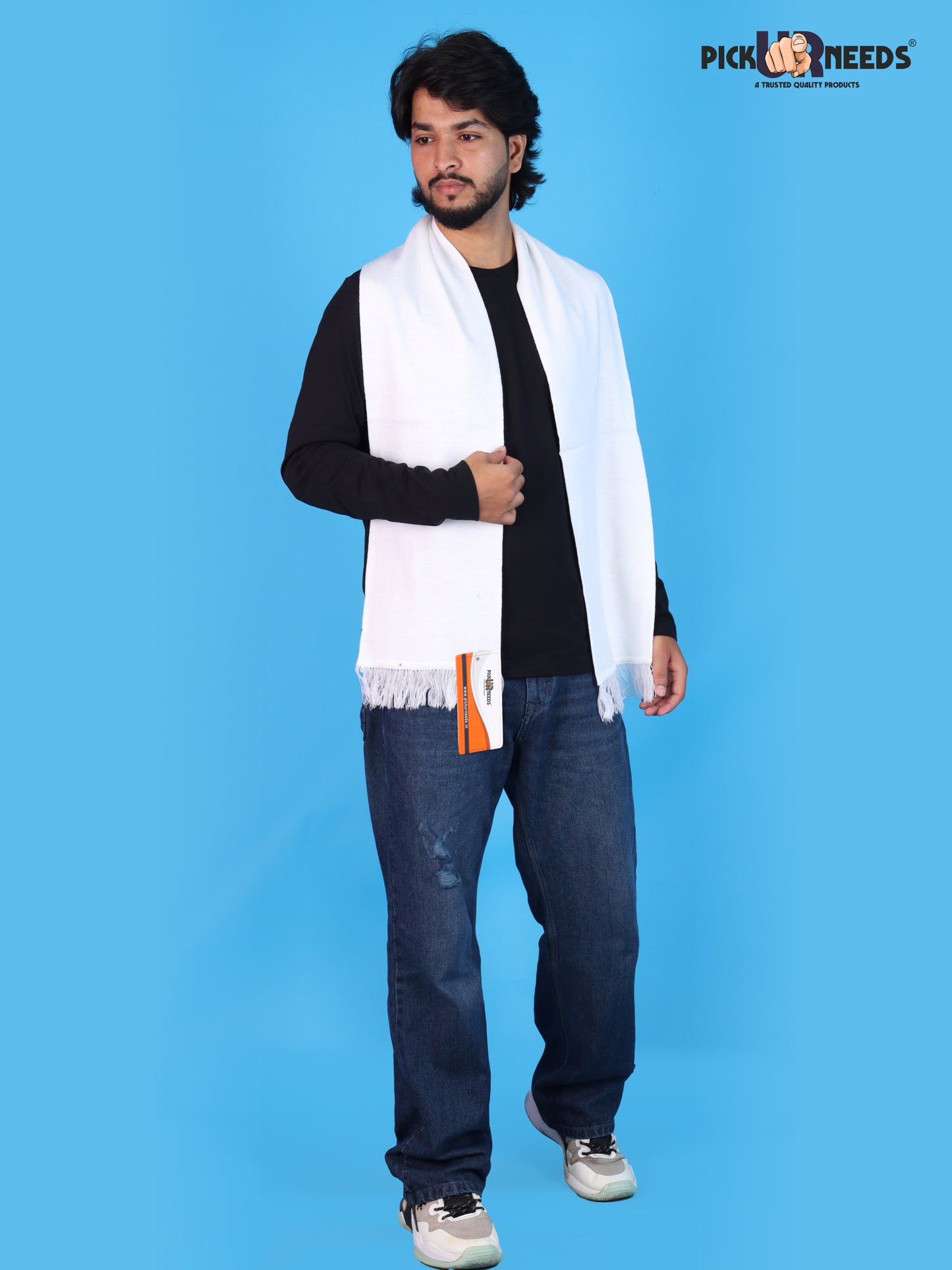 Pick Ur Needs Mens Winter Muffler Scarf for Boys & Men Soft Warm Neck Wrap Stole Lightweight Shawl