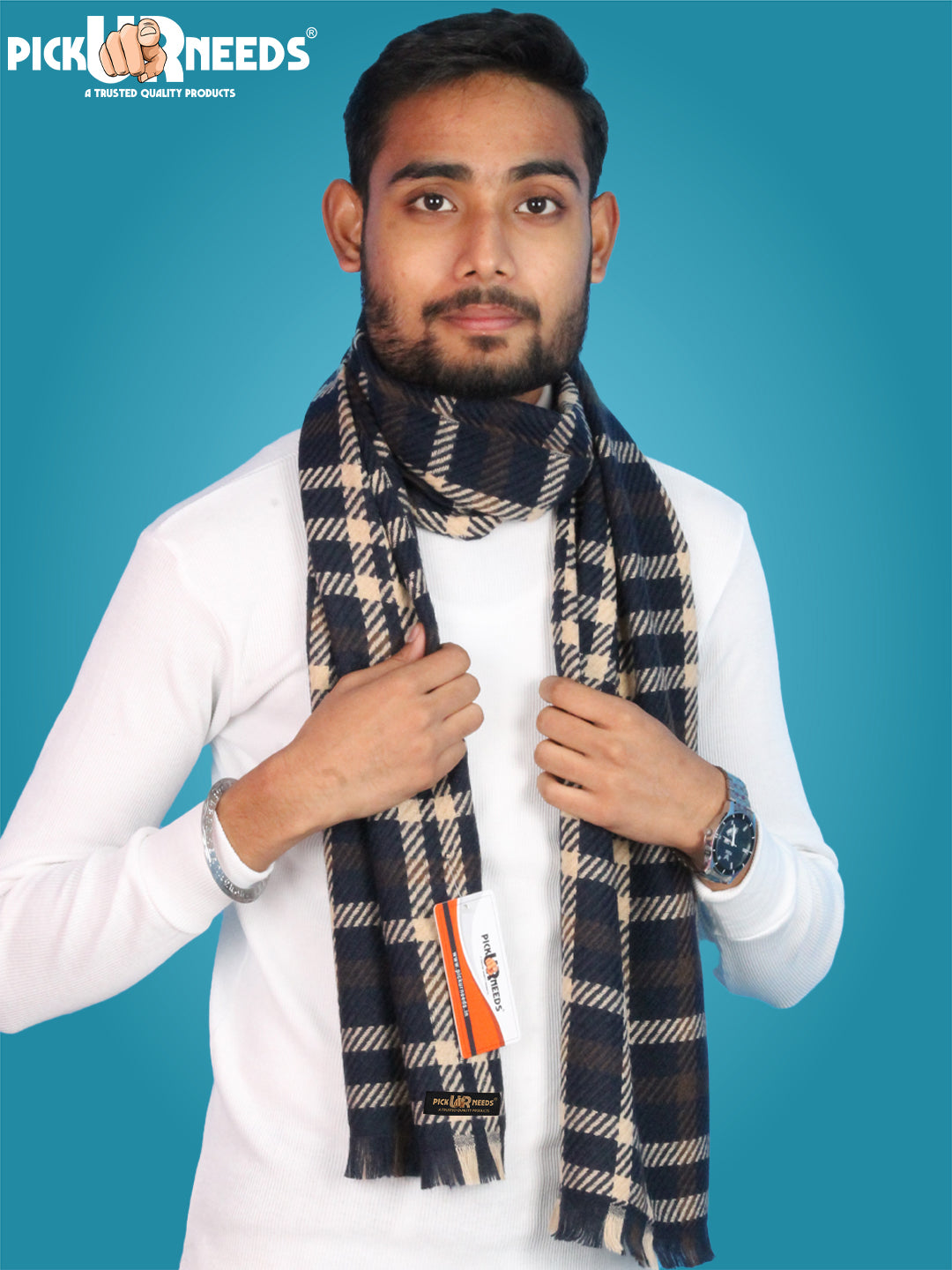 Pick Ur Needs Checkered Men Muffler