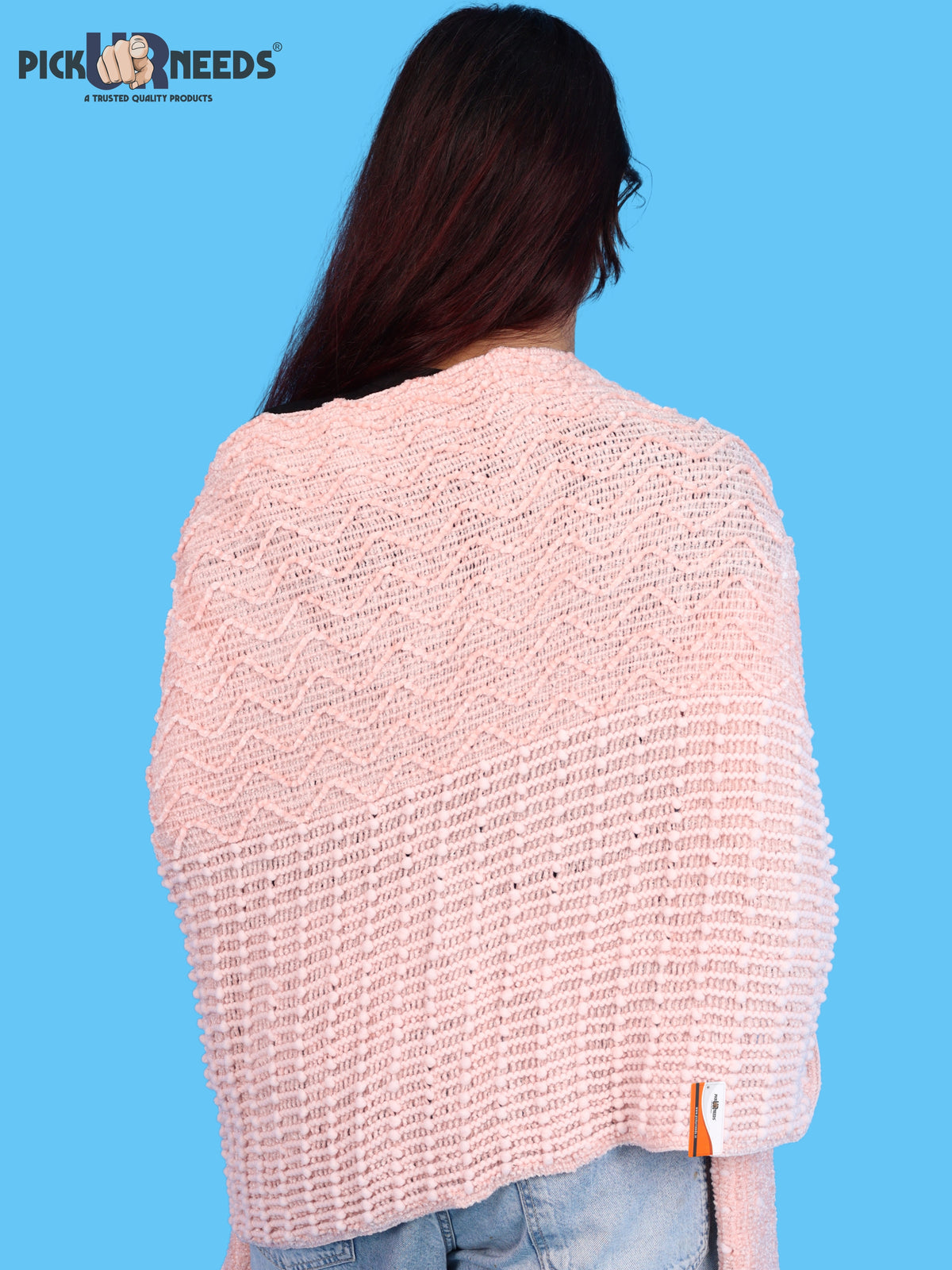 Pick Ur Needs Winter Premium Muffler for Women Soft Textured Woven with Elegant Fringe Detailing Warm For Girls