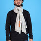 Pick Ur Needs Winter Shawl, Scarf, Stole & Muffler with Elegant Feather Print Soft Lightweight Winter Wrap for Men Stylish Scarf Stole for Kurta, Shirt For Boys