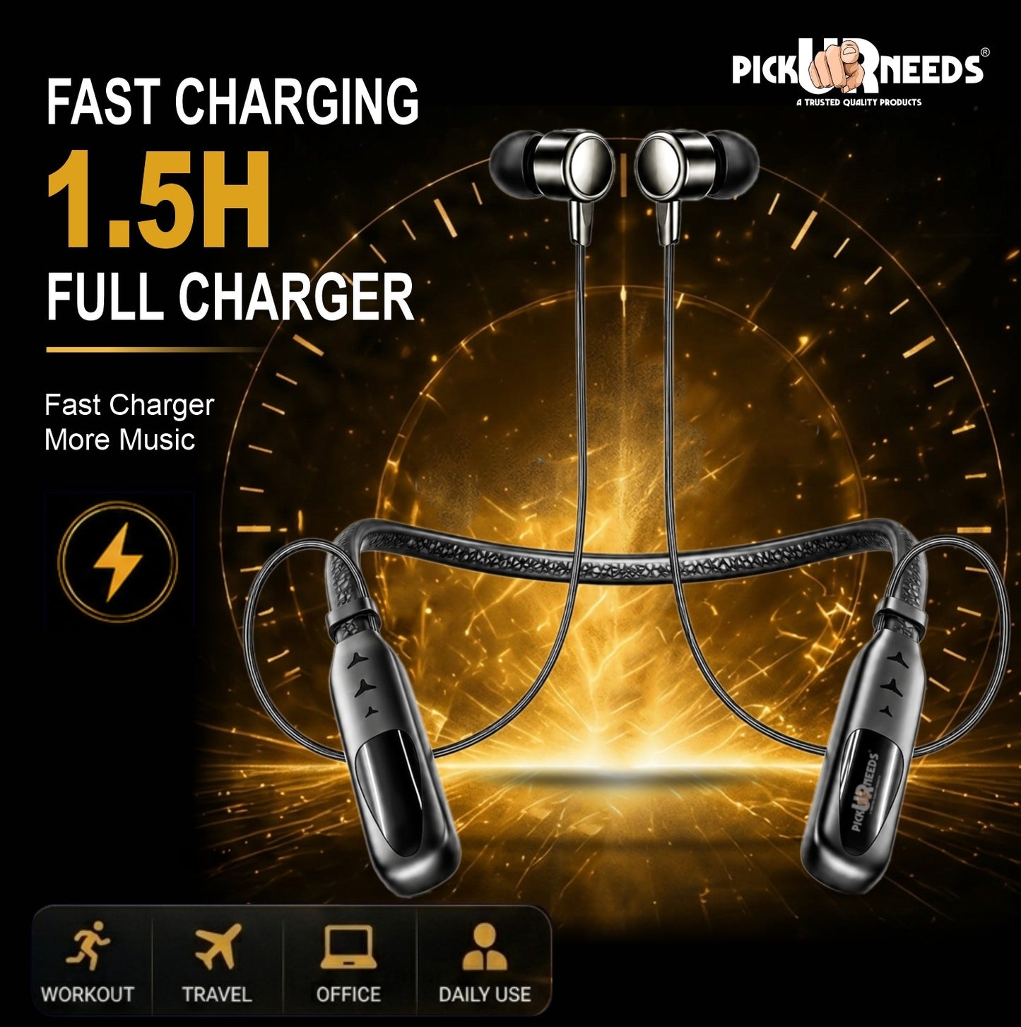 Best Wireless Neckband Headphones for Music & Calling – Lightweight Design