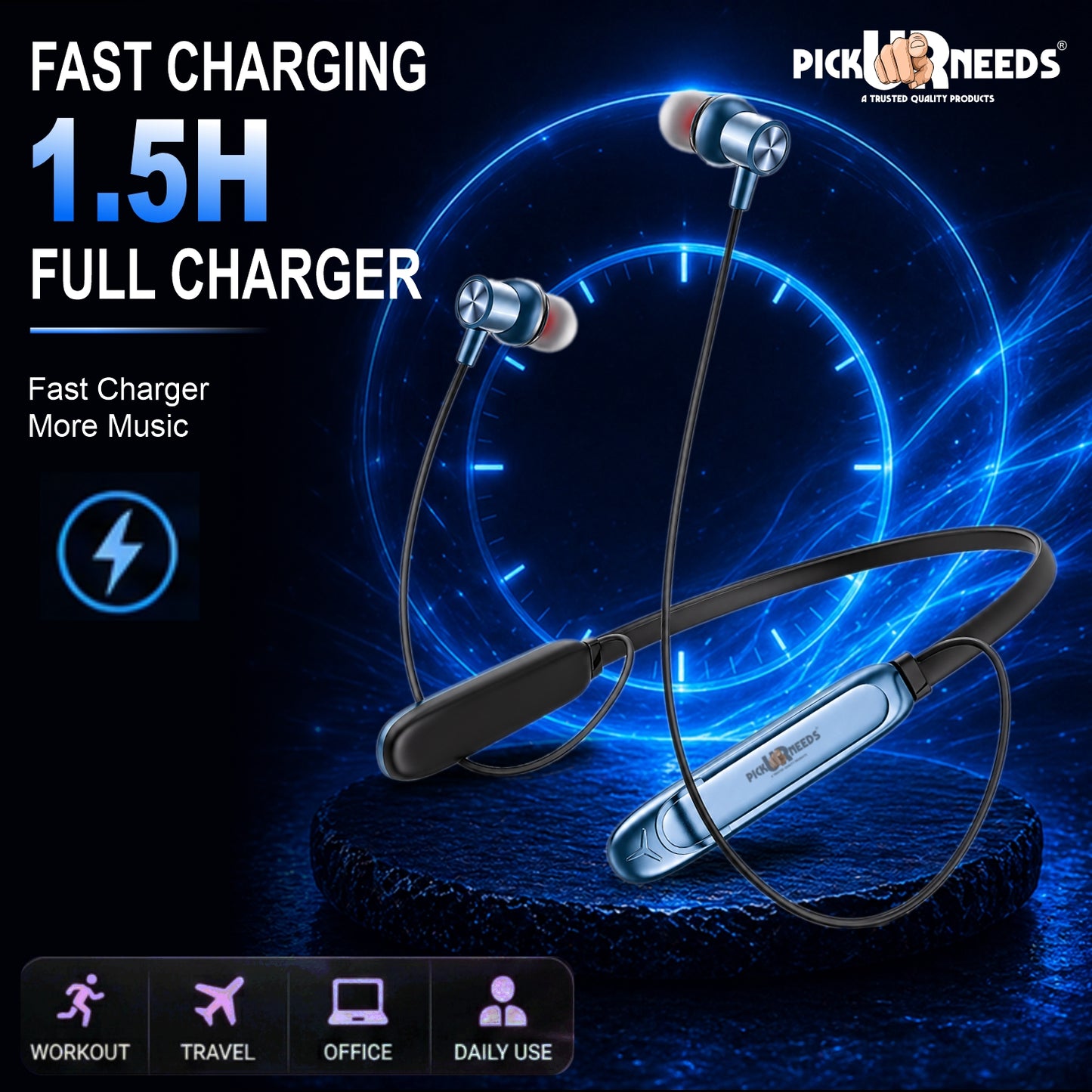 Stylish Premium Wireless Bluetooth Headphones with Powerful Bass