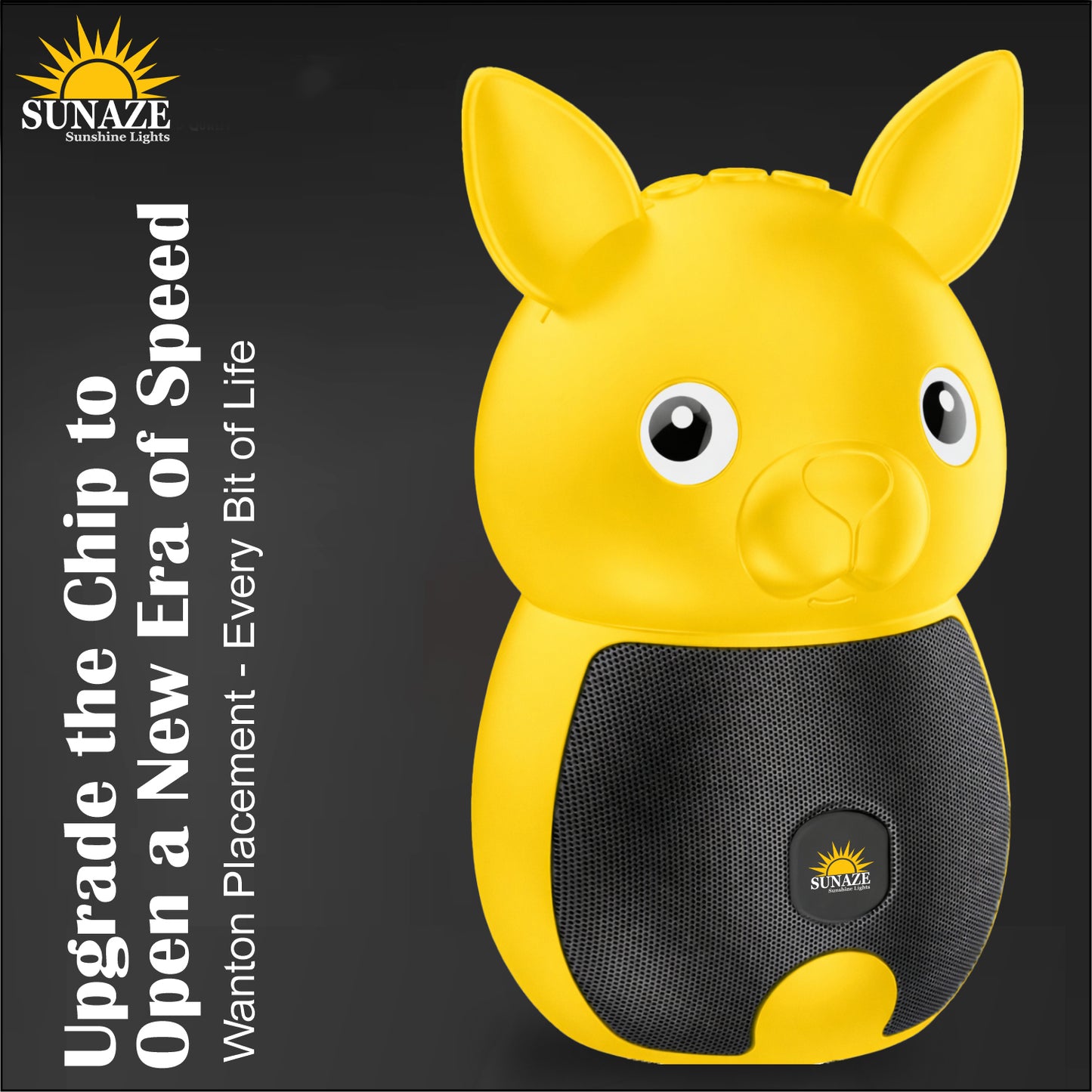 Pick Ur Needs Bunny Bluetooth Speaker | Cute Portable Wireless Speakers with TWS, FM Radio, USB & TF Card | Rechargeable Mini Speaker for Kids & Desk Use