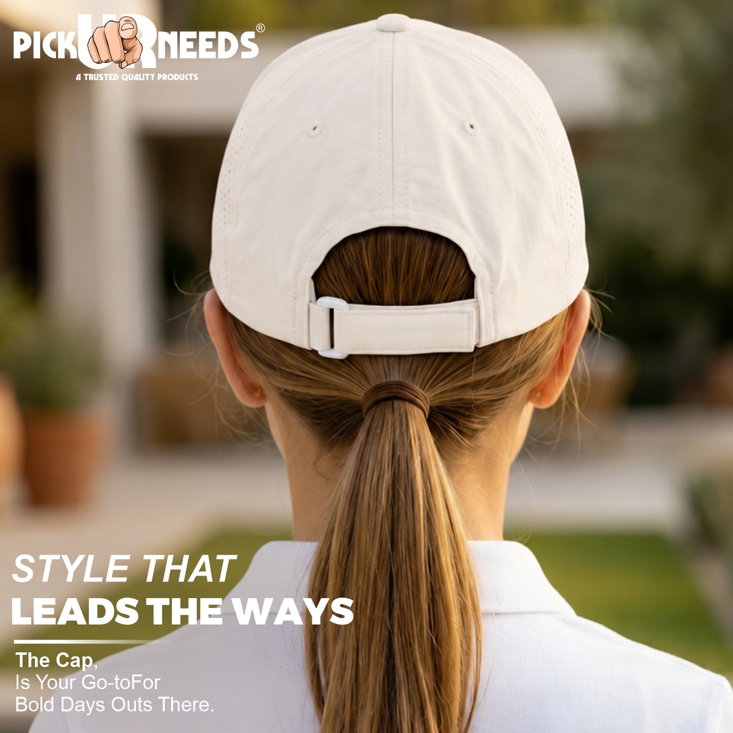 Pick Ur Needs Lightweight Baseball Cap, Breathable Perforated Panels, 3D Embroidery, Adjustable Fit, Sun Protection Unisex, Sports & Outdoor