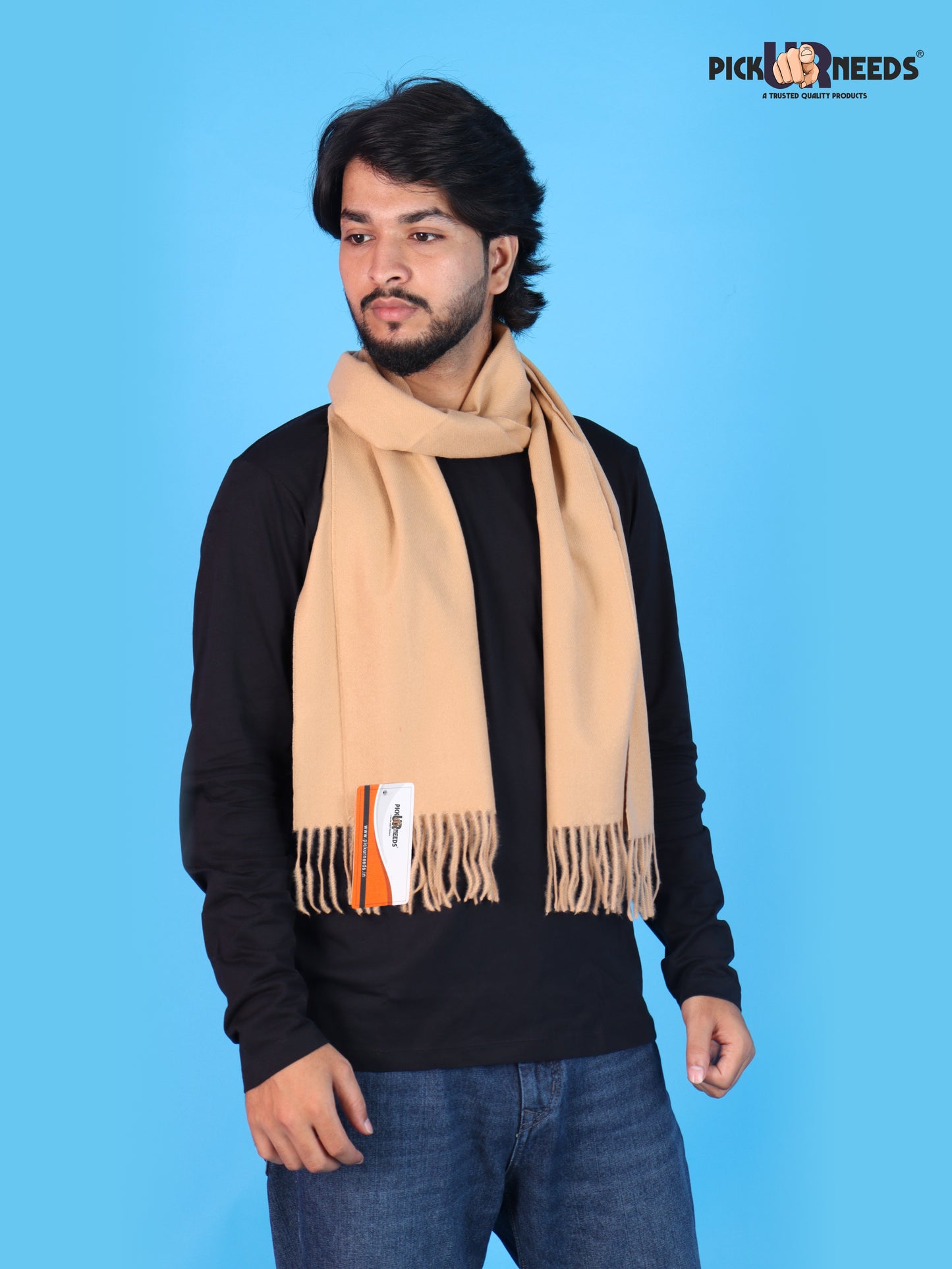 Pick Ur Needs Stylish Men’s Winter Muffler Soft Knitted Warm Neck Scarf