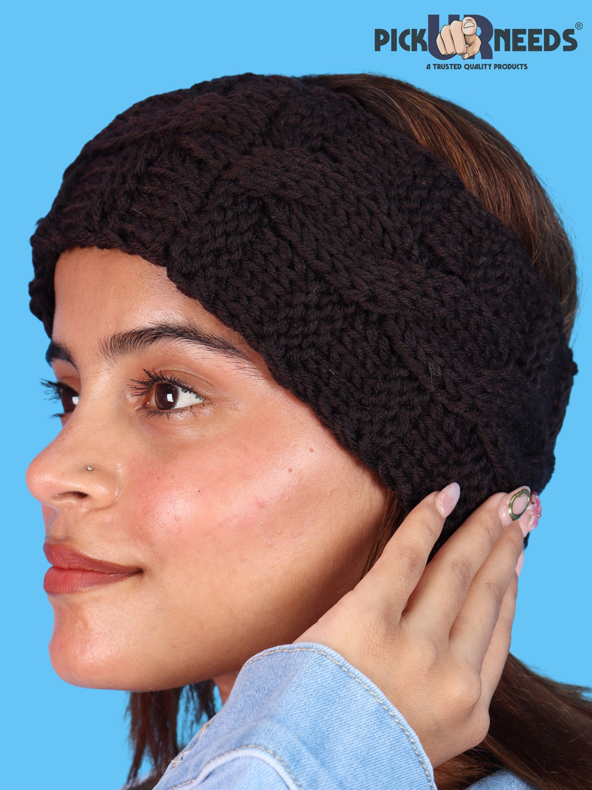Pick Ur Needs Women & Girls Winter Earmuff Headband Kanpatti Soft Warm Ear Cover