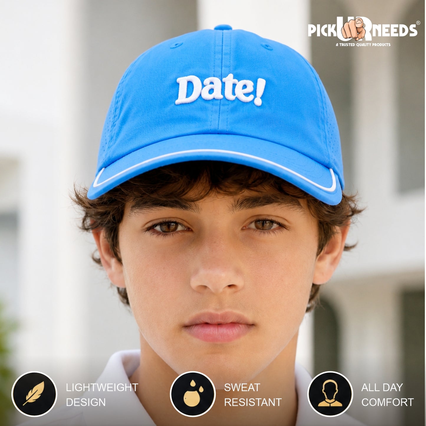 Pick Ur Needs Sports Baseball Cap for Teens Boys & Girls Lightweight Quick-Dry Adjustable Sun Protection Hat Breathable Everyday Outdoor Caps