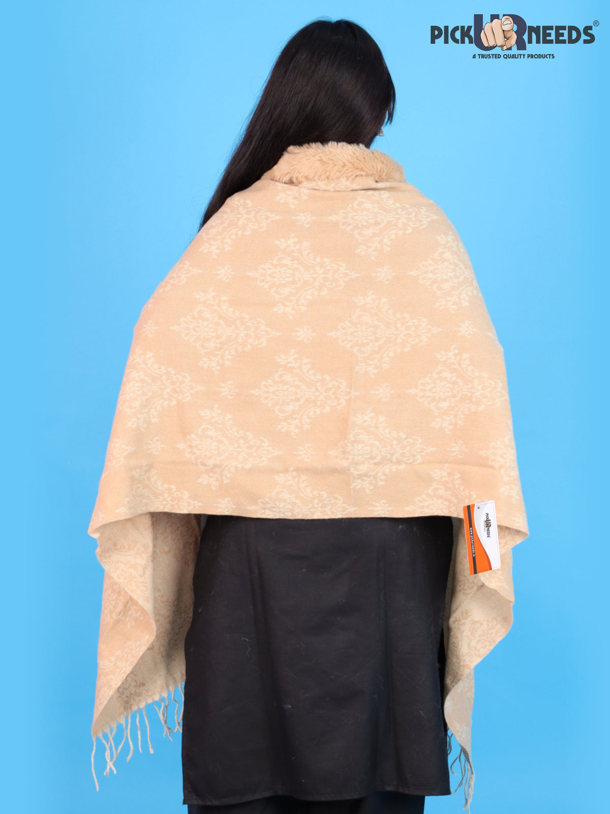 Pick Ur Needs Pashmina Self Design Women Shawl