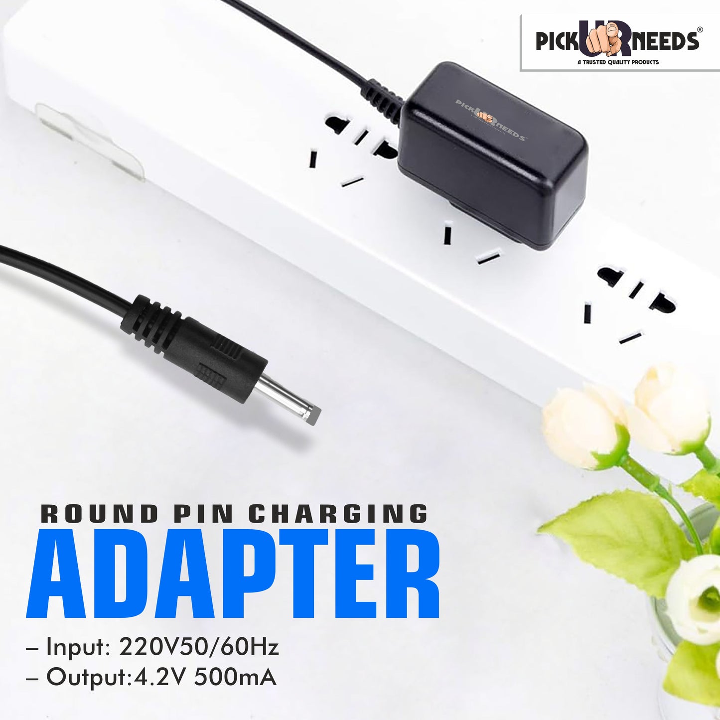 Pick Ur Needs Round Shape Pin Adapter For Head Lamp Light Charging Copper Wire Cable 3 hrs Torch Emergency Light