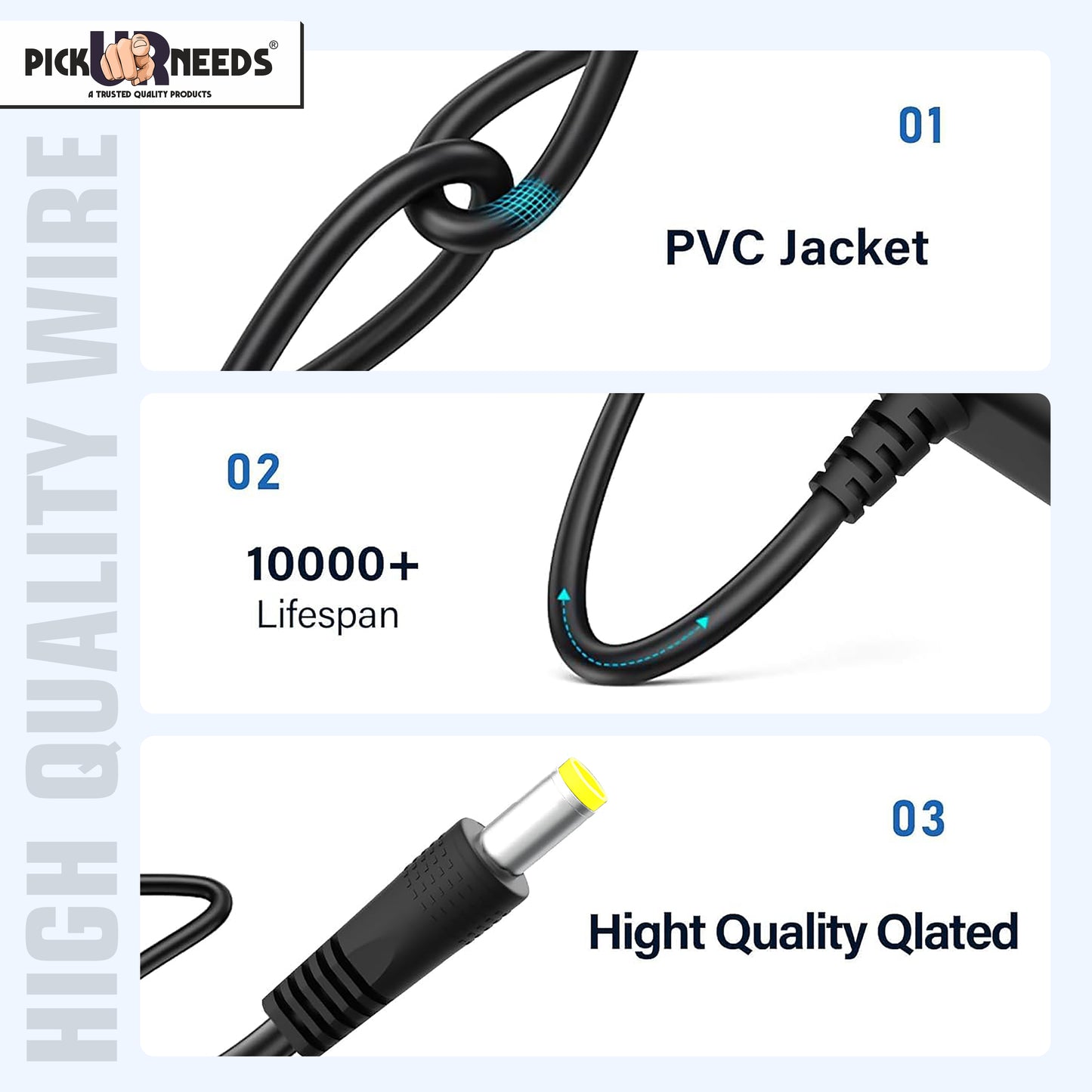 Pick Ur Needs Emergency Light / Torch Light Charging Adapter With I.C Based Auto Cut Charging 0 hrs Torch Emergency Light