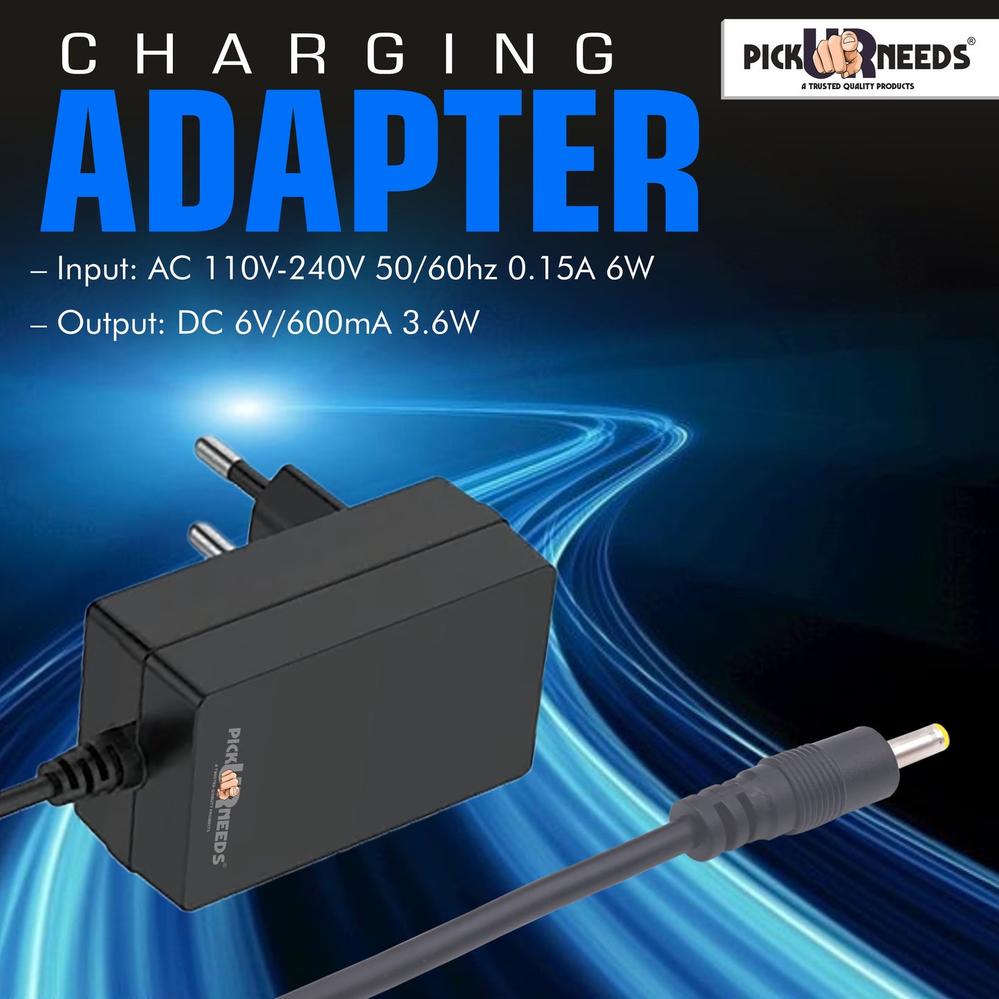 Pick Ur Needs Emergency Light / Torch Light Charging Adapter With I.C Based Auto Cut Charging 0 hrs Torch Emergency Light