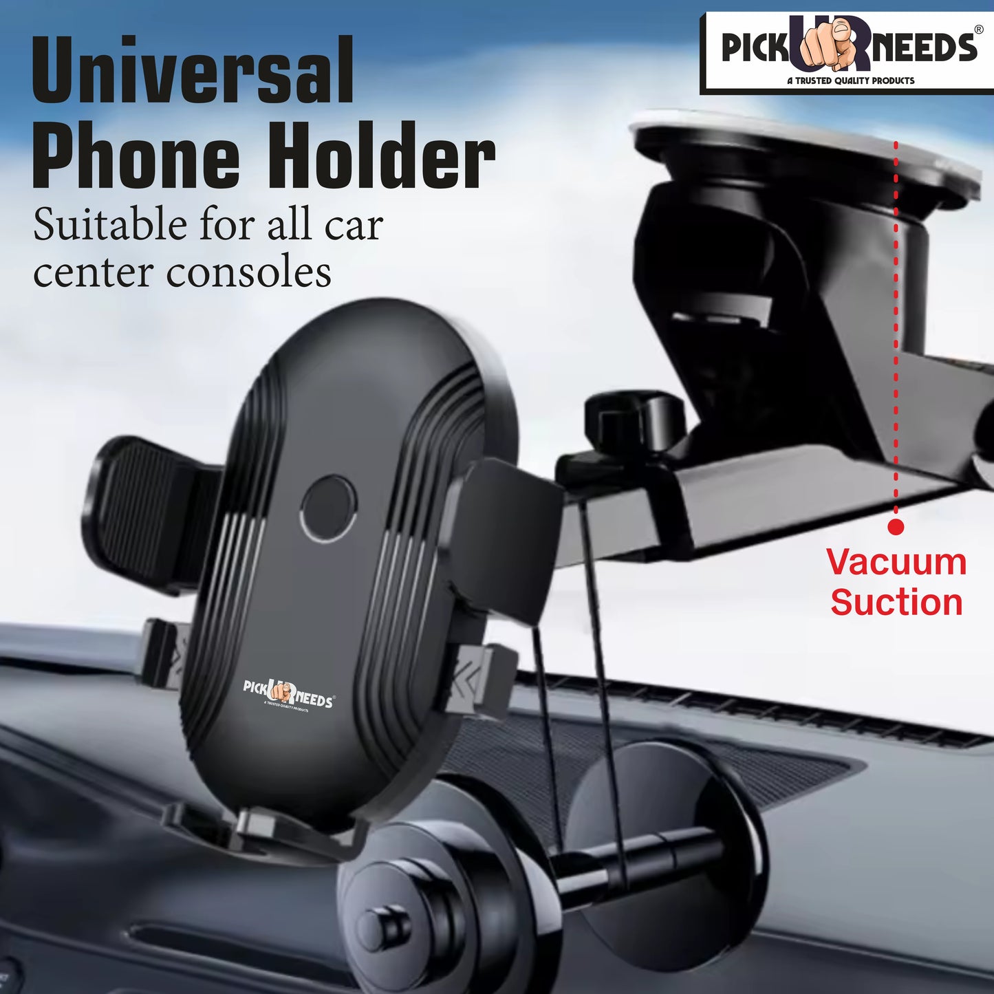 Pick Ur Needs Car Mobile Universal Bracket  Phone Holder Dashboard Car Mount 360° Rotate Mobile Holder