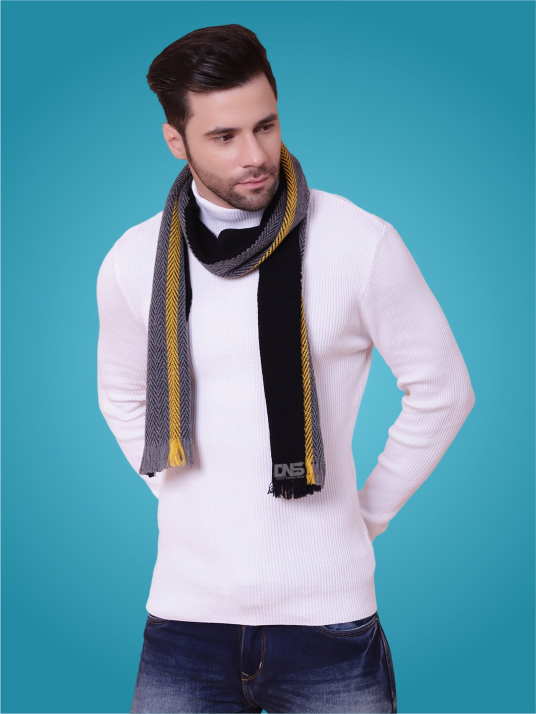 Pick Ur Needs Stylish Men’s Muffler – Warm, Soft & Trendy Winter Accessory