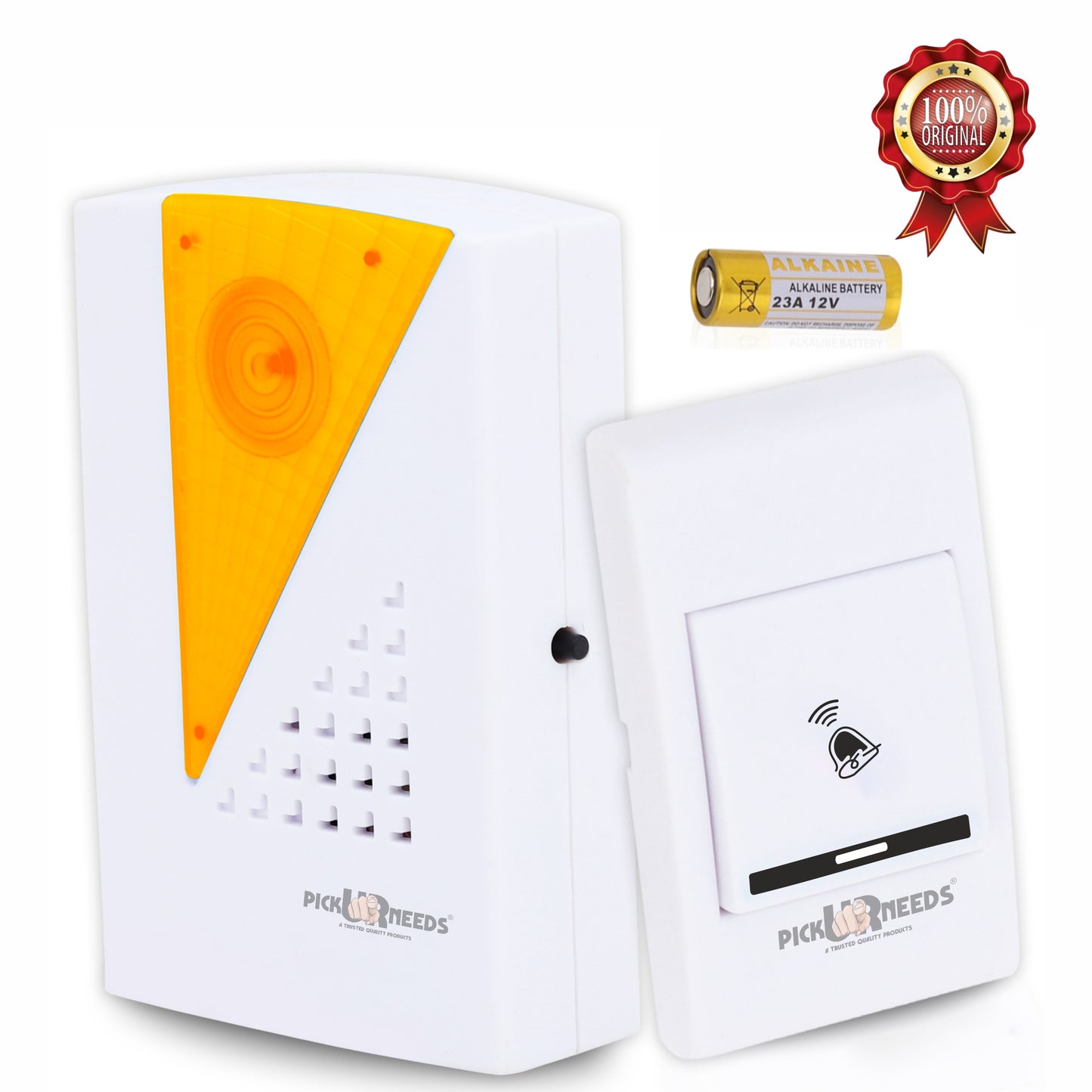 Pick Ur Needs Wireless Long Range Doorbell Easy Adjustable Ringtones with Remote Door Wind Chimes for Multi Use