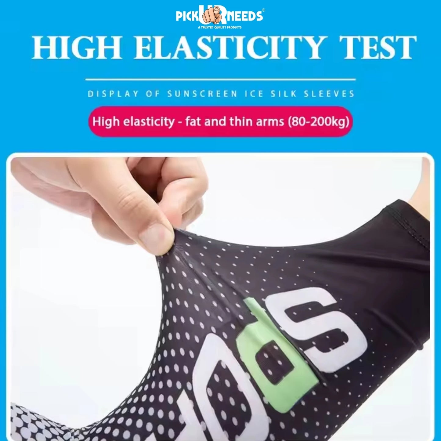 Pick Ur Needs UV Sun Protection Arm Sleeves Cooling Compression Sleeves for Men & Women, Ideal for Sports, Running, Driving, Hiking, Gardening
