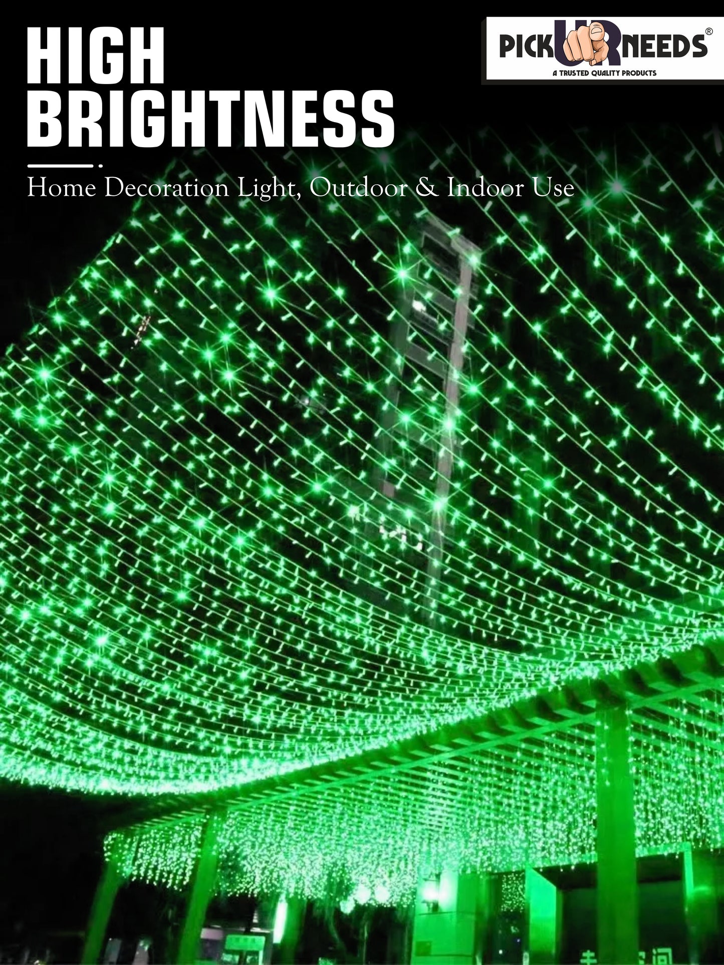 Pick Ur Needs 60 LEDs 20 m Yellow Steady String Rice Lights  (Pack of 1)