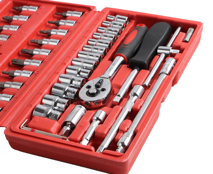 Pick Ur Needs 46pcs in 1 Tool Kit & Screwdriver Socket Set Multi Purpose Combination Tool Kit Power & Hand Tool Kit  (46 Tools)