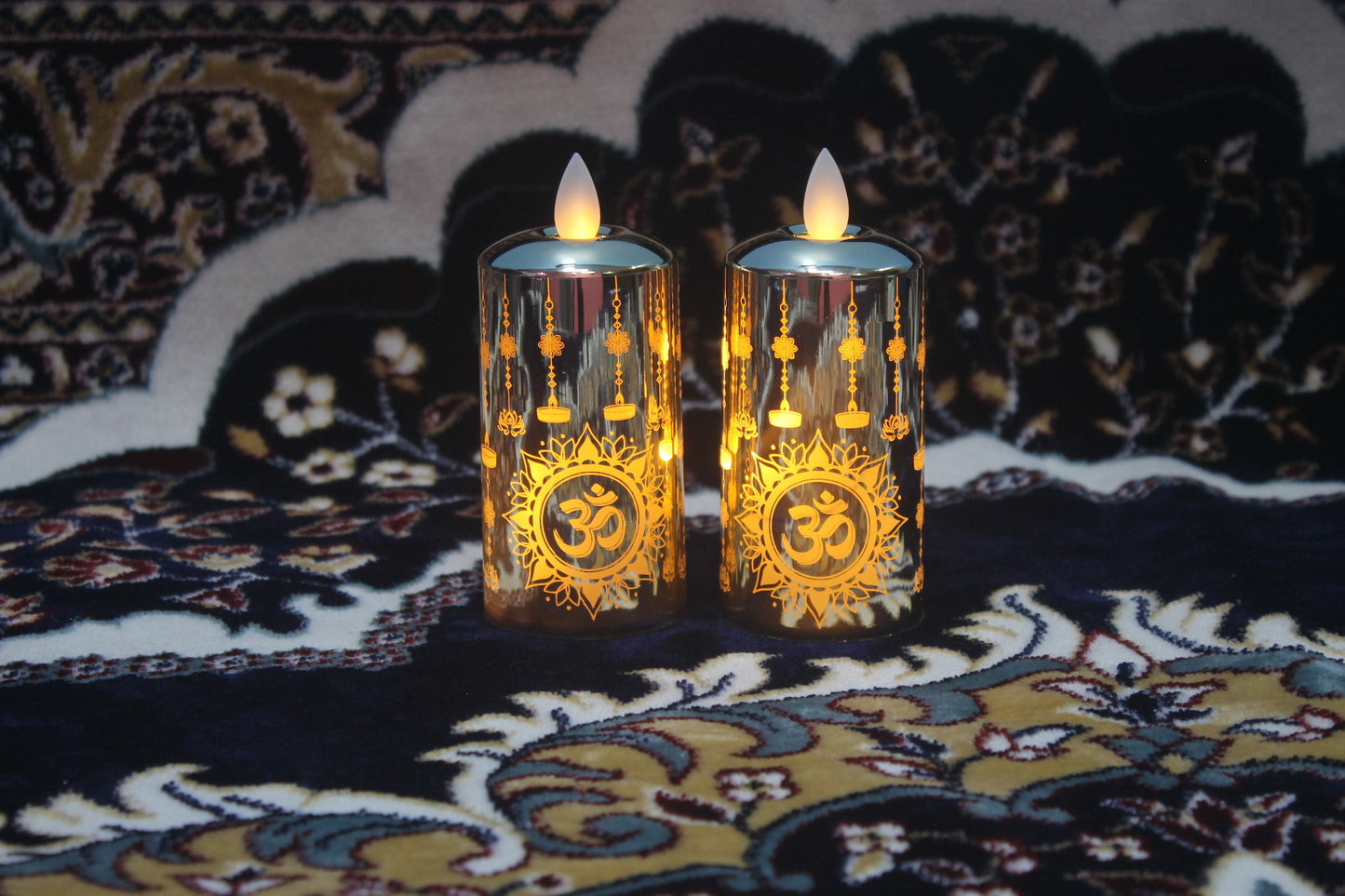 Pick Ur Needs Flameless Diya LED Tea Light Candle – Realistic Moving Flame | Battery Operated Acrylic Pillar Candle for Home Decor, Diwali & Christmas