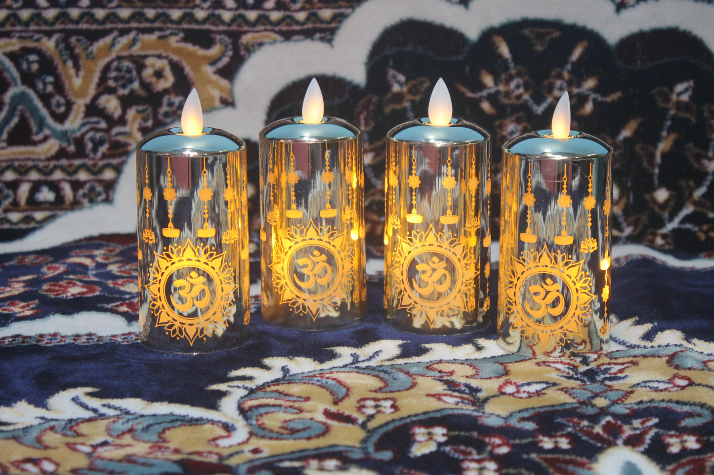 Pick Ur Needs Flameless Diya LED Tea Light Candle – Realistic Moving Flame | Battery Operated Acrylic Pillar Candle for Home Decor, Diwali & Christmas