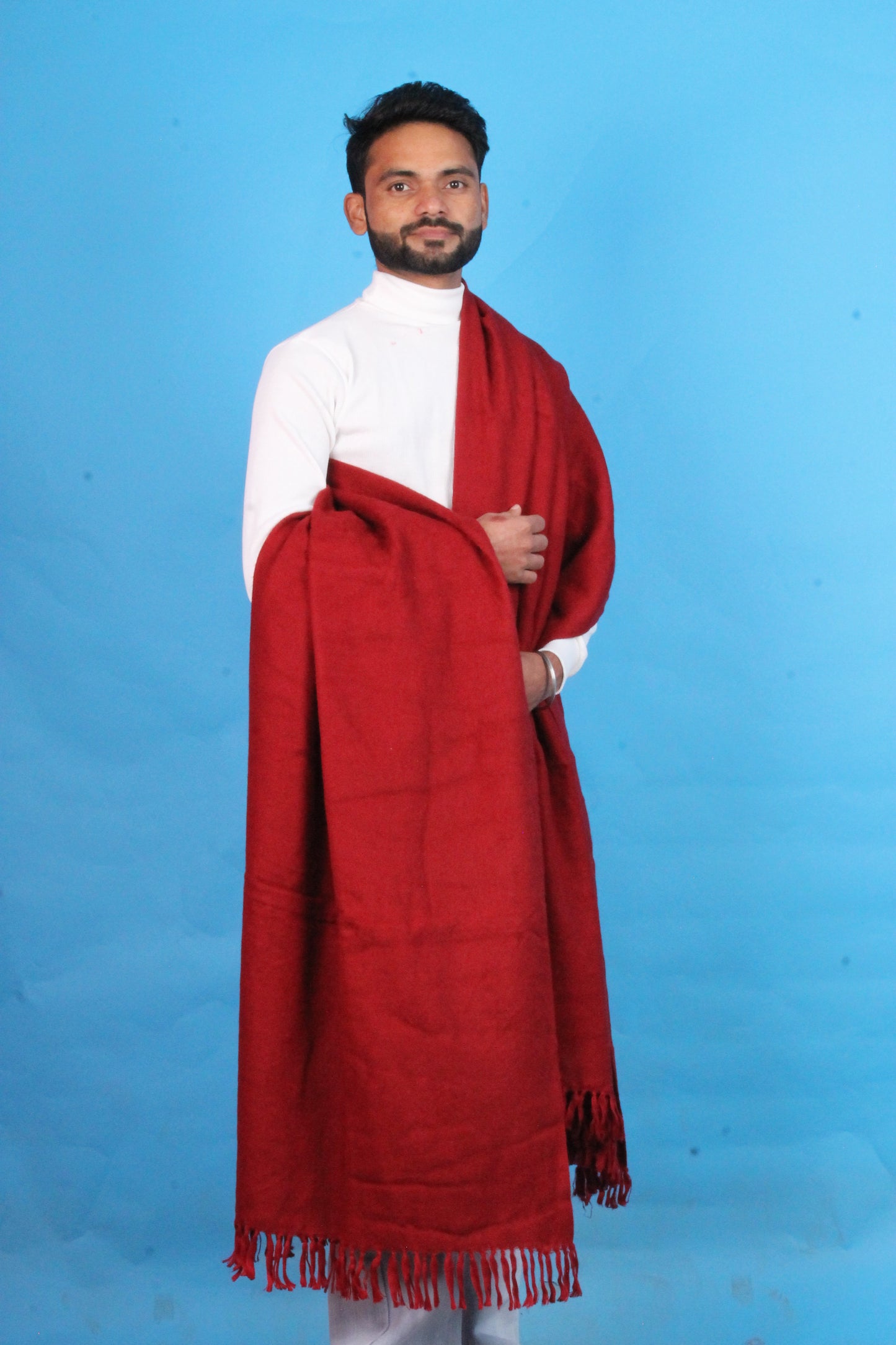 Pick Ur Needs Loyi Traditional Shawl for Men Soft Warm Winter Loi Shawls for Office & Traditional Use Full Length Winter Wrap