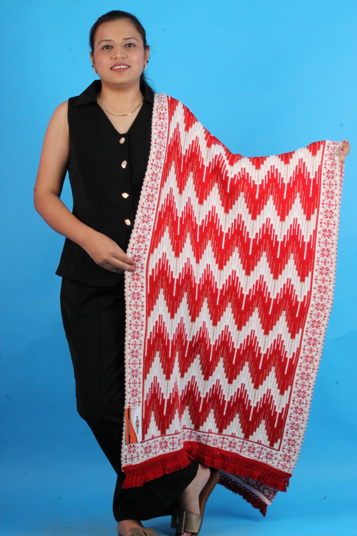 Pick Ur Needs Premium Wool Shawl For Womens & Girls Winter Muffler Soft Knitted Designer Wrap Warm Stole