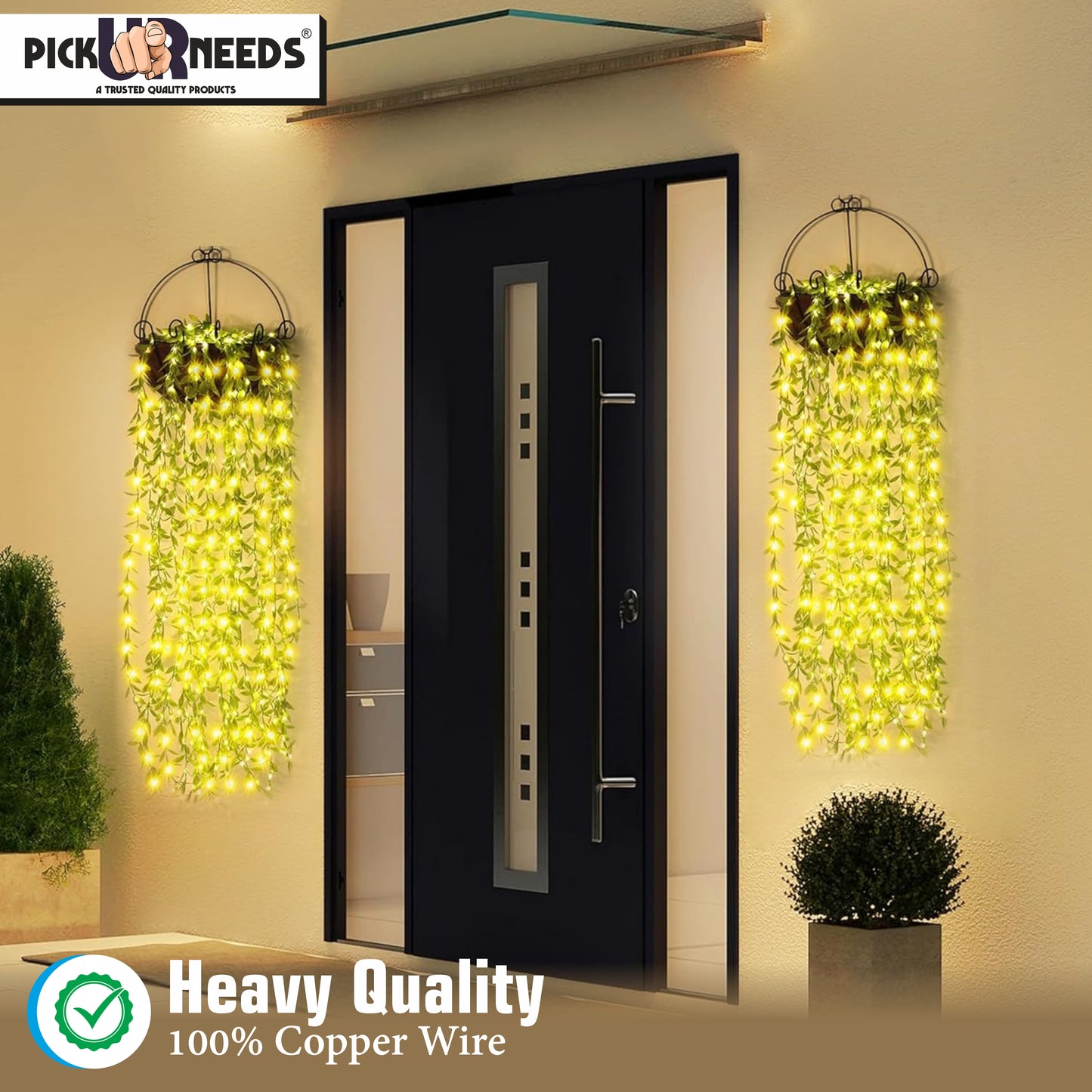 Pick Ur Needs 1 LEDs 3 m Beige Color Changing Leaf Rice Lights  (Pack of 1)