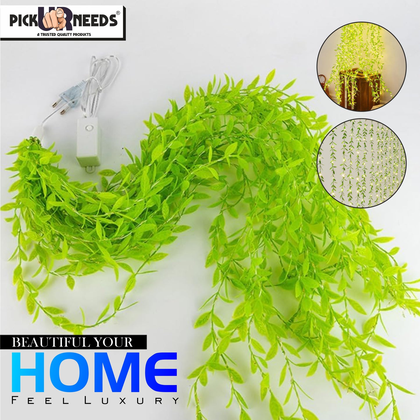 Pick Ur Needs 1 LEDs 3 m Beige Color Changing Leaf Rice Lights  (Pack of 1)