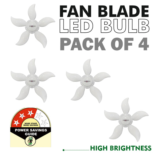Pick Ur Needs 55 W Basic Decorative B22 LED Bulb  (White, Pack of 4)