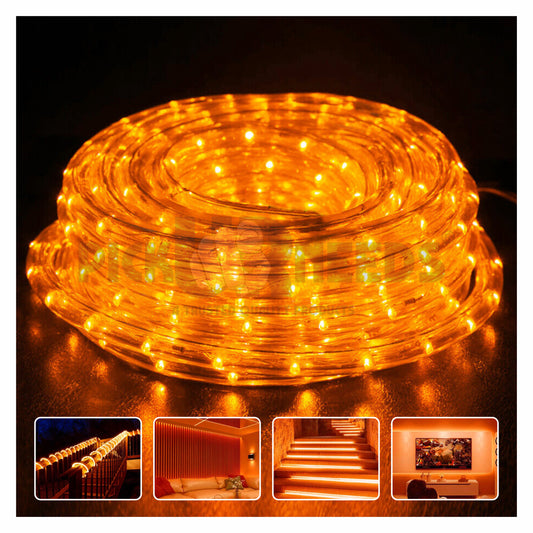 Pick Ur Needs Festival Decorative Light Strip / 1200 LED 10 Meter Rope /Stip Light Orange Color Functional