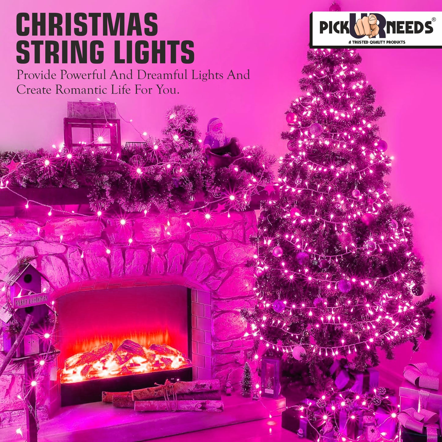 Pick Ur Needs 60 LEDs 20 m Yellow Steady String Rice Lights  (Pack of 1)