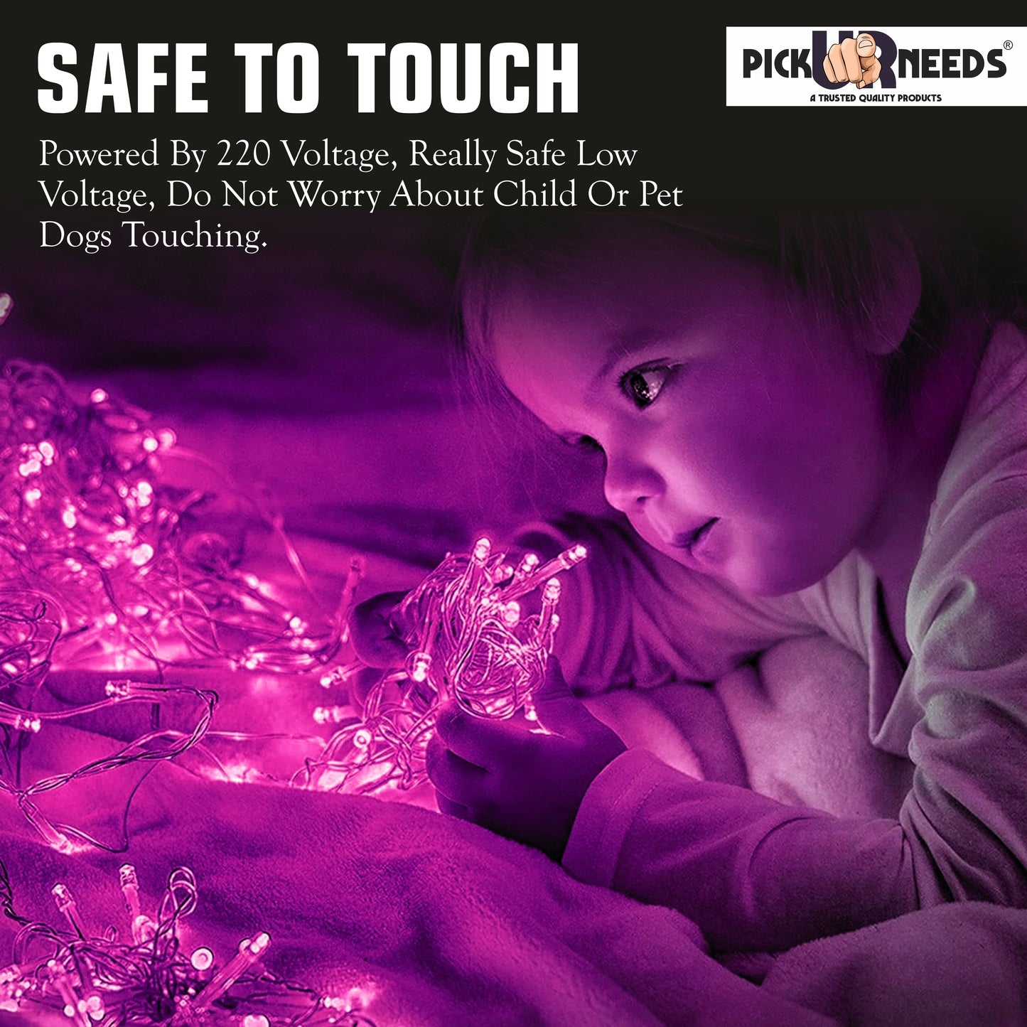Pick Ur Needs 40 LEDs 15 m Orange Steady String Rice Lights