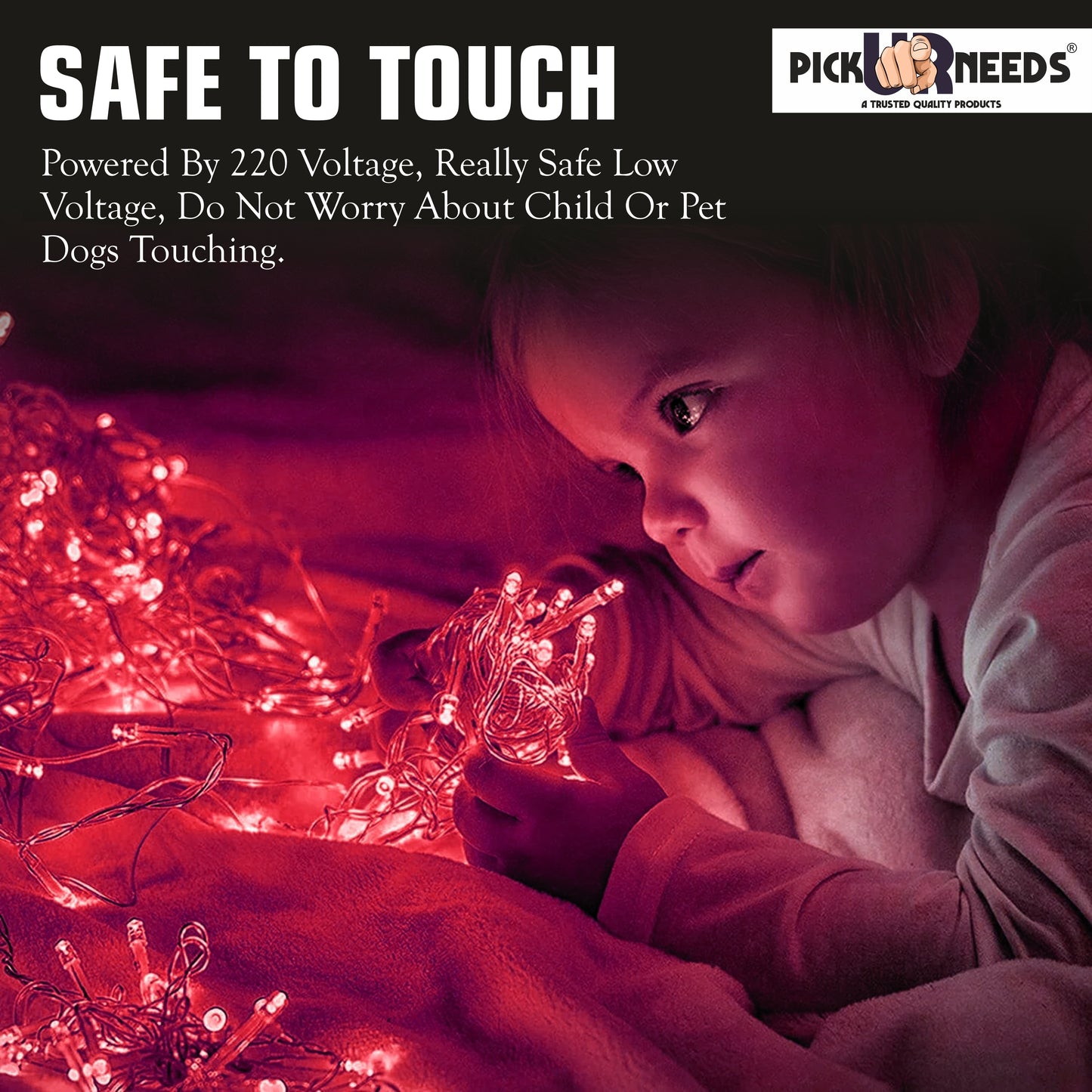 Pick Ur Needs 74 LEDs 30 m Red Flickering String Rice Lights