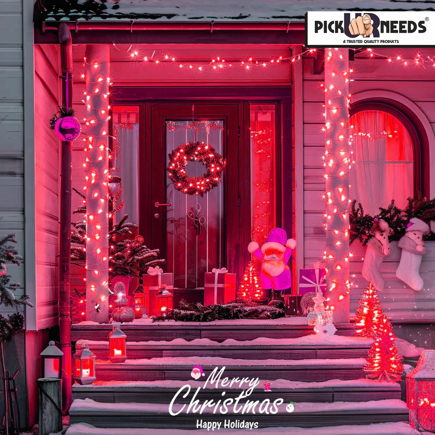 Pick Ur Needs 74 LEDs 30 m Red Flickering String Rice Lights