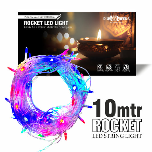Pick Ur Needs 24 LEDs 10 m Multicolor Color Changing Bulb Rice Lights