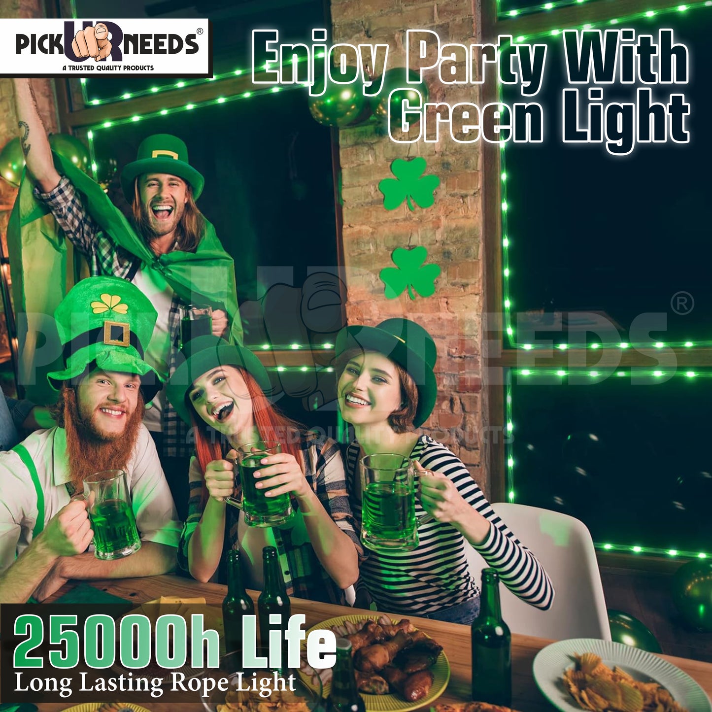 Pick Ur Needs 1200 LEDs 5 m Multicolor Steady Strip Rice Lights  (Pack of 1)