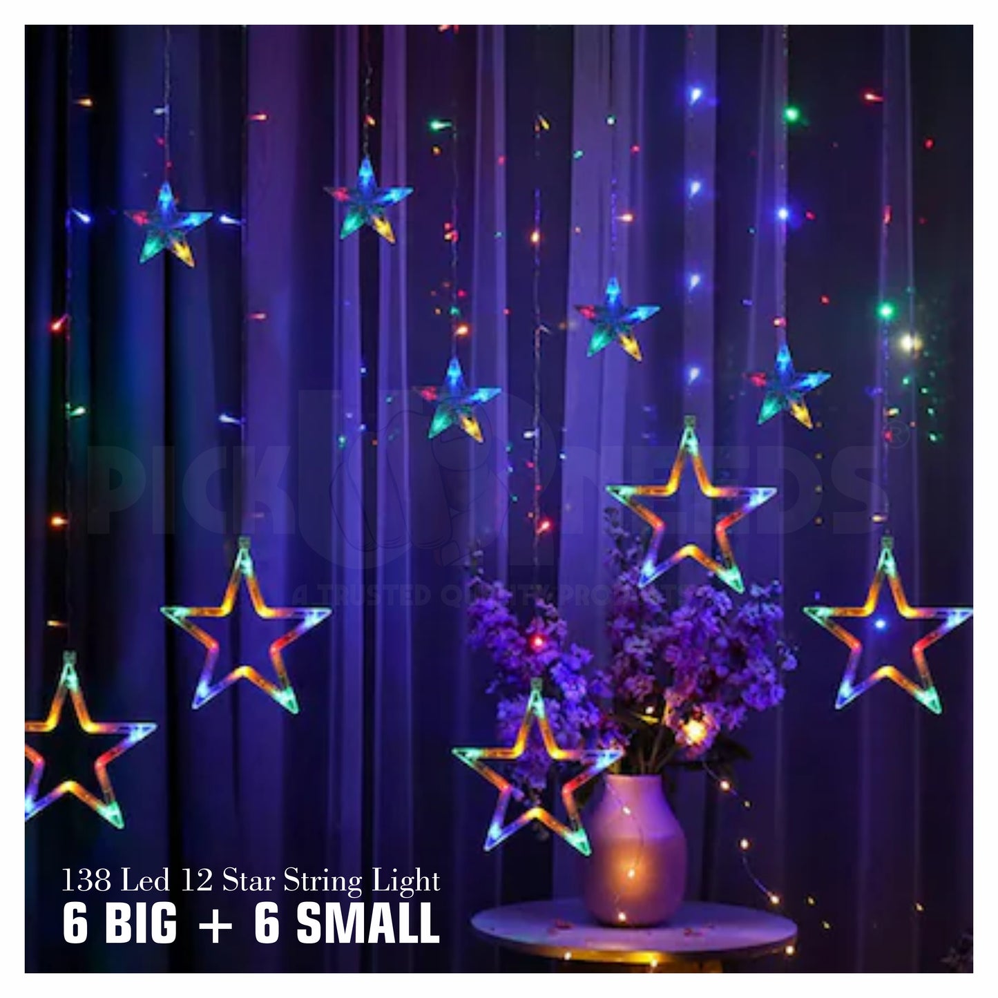 Pick Ur Needs 1 LEDs 3 m Multicolor Color Changing Star Rice Lights