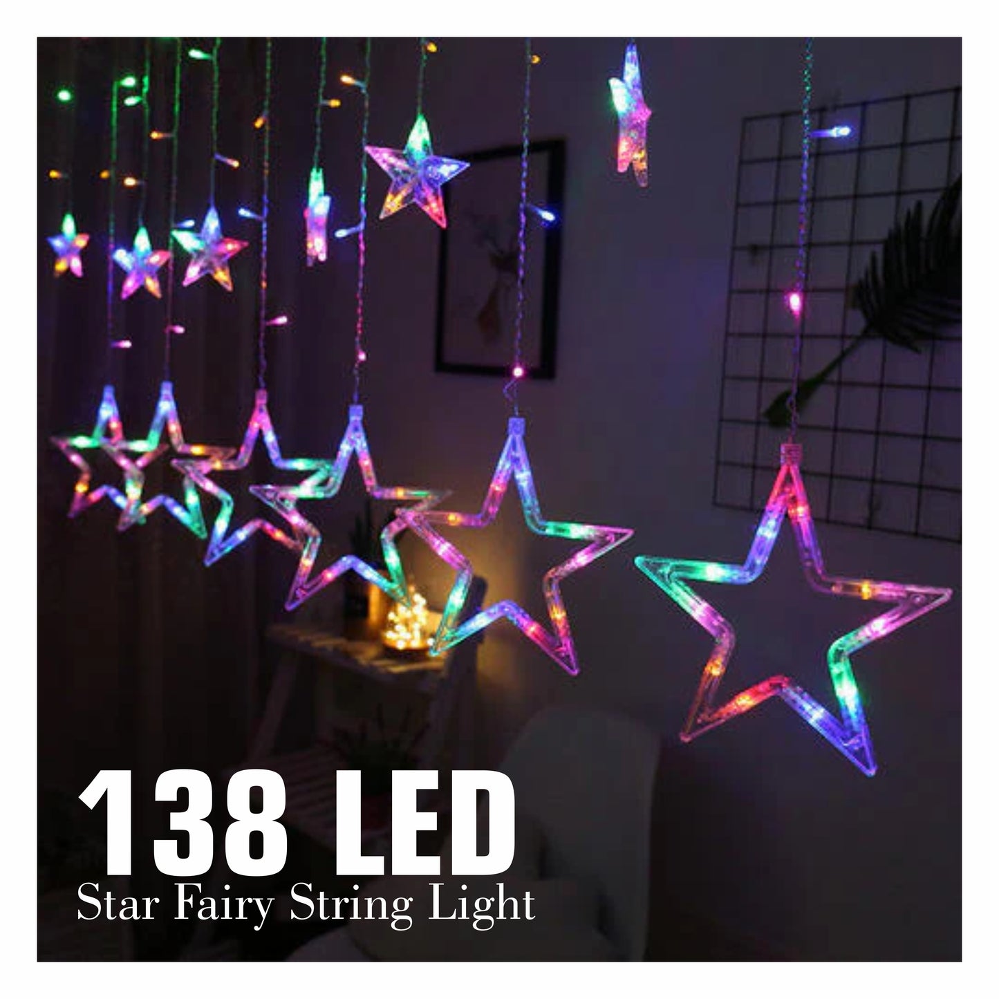 Pick Ur Needs 1 LEDs 3 m Multicolor Color Changing Star Rice Lights