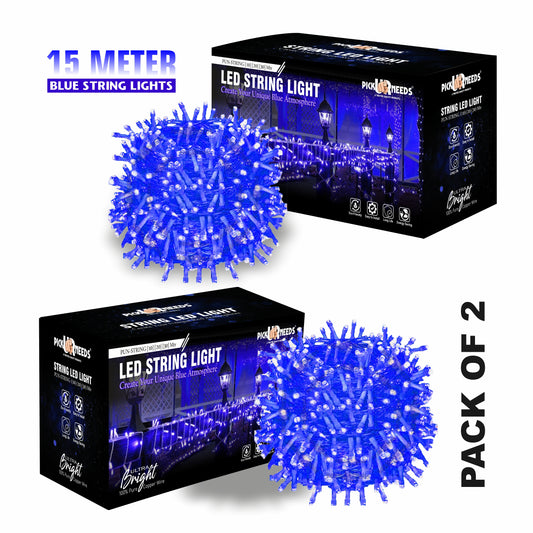 Pick Ur Needs 40 LEDs 15 m Yellow Steady String Rice Lights