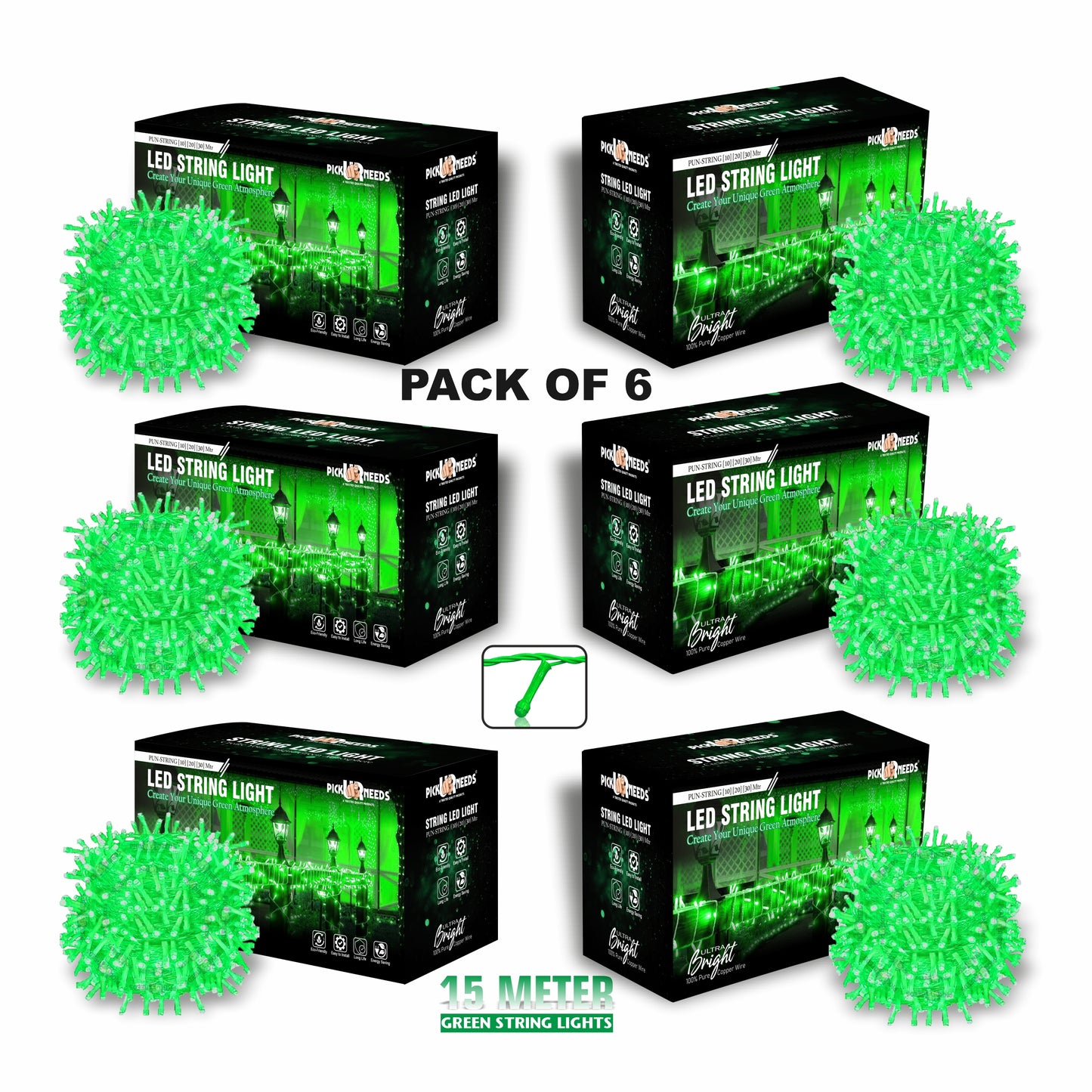 Pick Ur Needs 40 LEDs 15 m Steady String Rice Lights