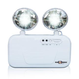 Pick Ur Needs Auto Cut System LED Wall Mounted With Portable & Twin Spot For Commercial Emergency Lightning (Large)(Abs Plastic)