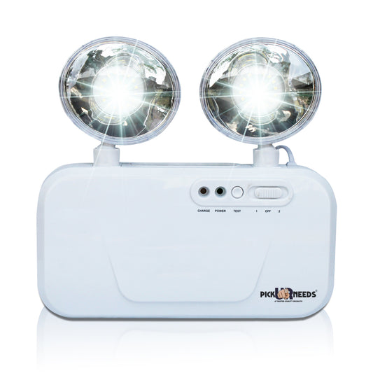 Pick Ur Needs Auto Cut System LED Wall Mounted With Portable & Twin Spot For Commercial Emergency Lightning (Large)(Abs Plastic)