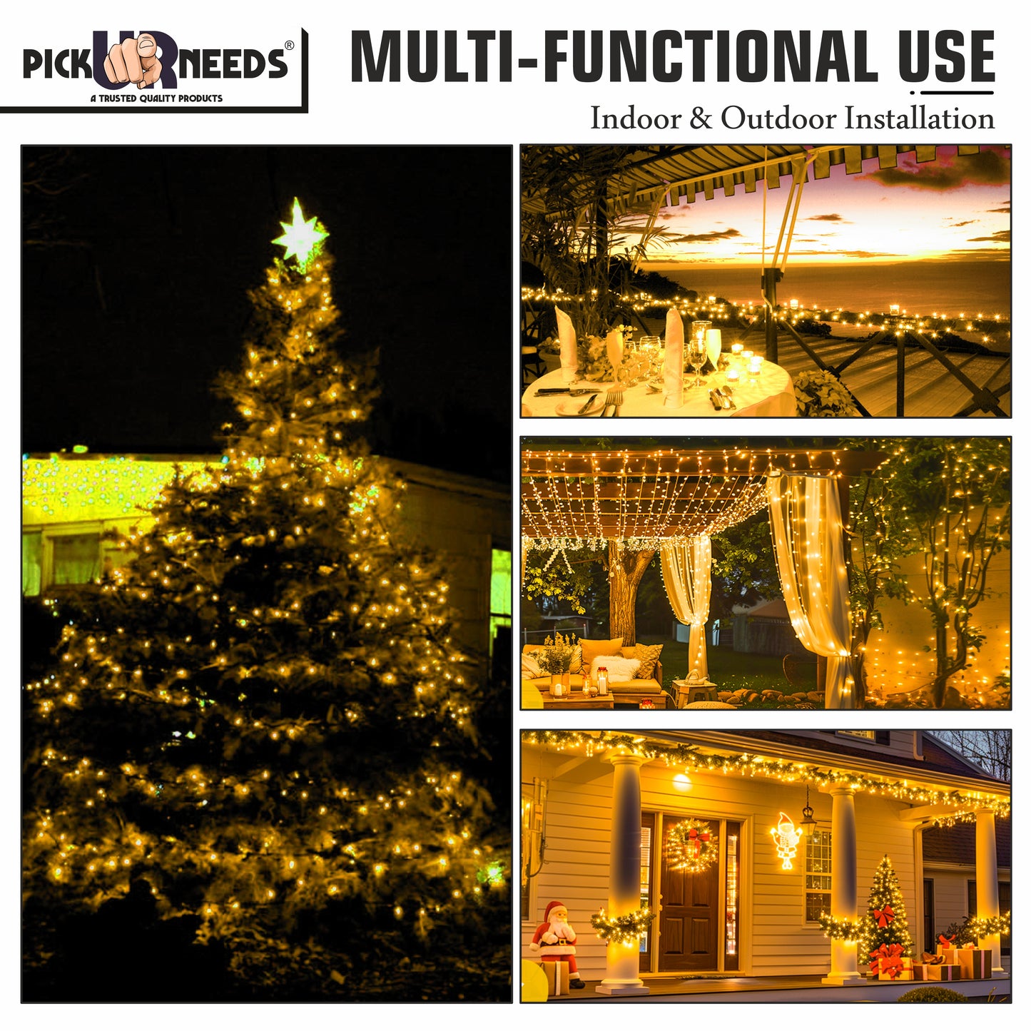 Pick Ur Needs 74 LEDs 30 m Red Flickering String Rice Lights