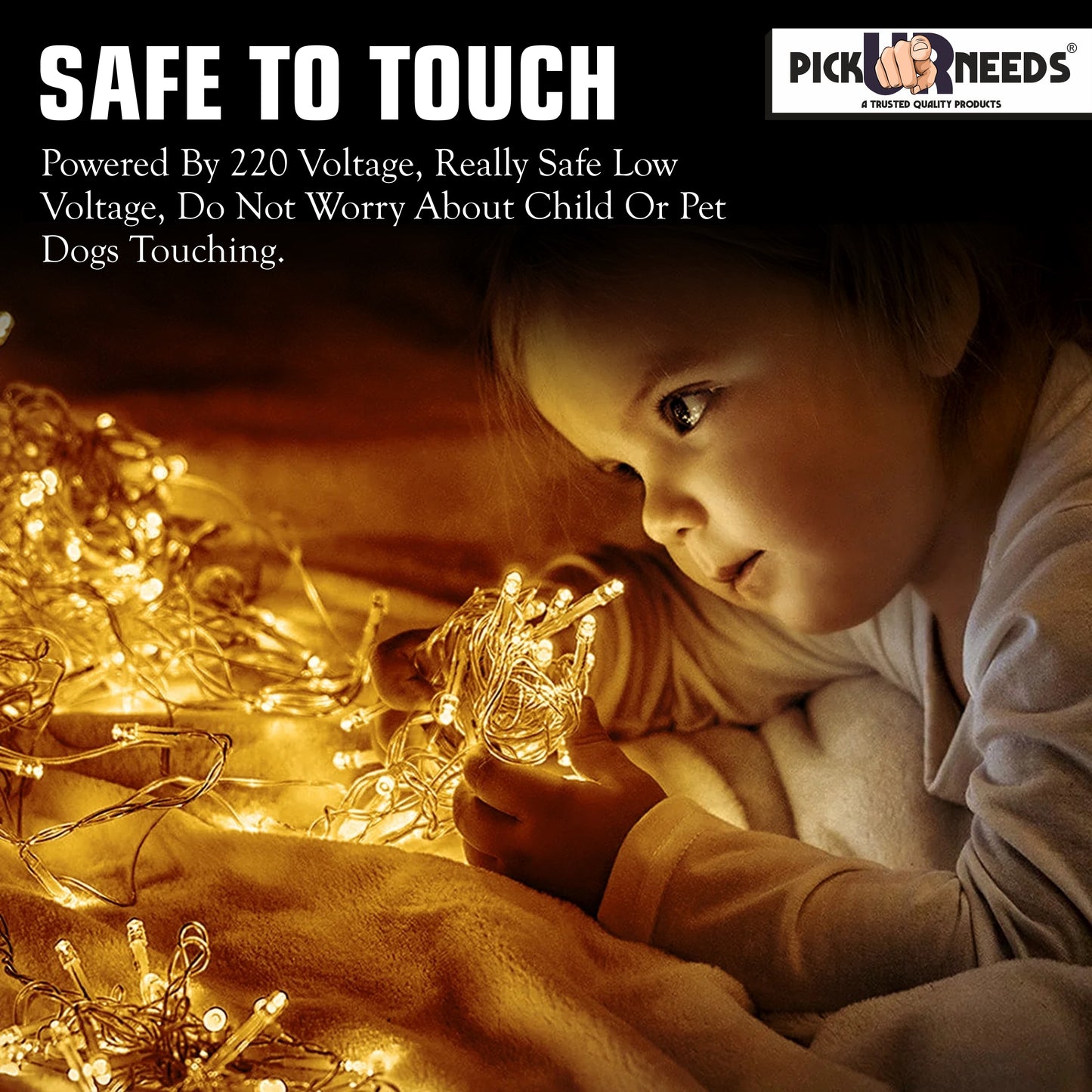 Pick Ur Needs 60 LEDs 20 m Beige Steady String Rice Lights  (Pack of 2)
