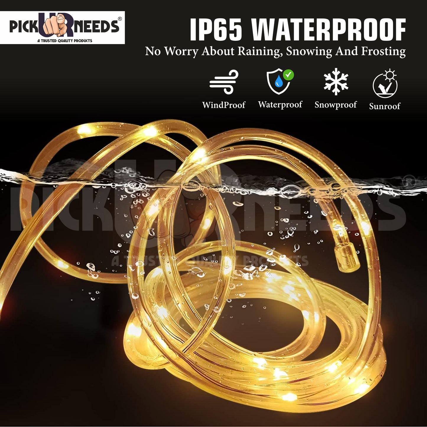 Pick Ur Needs 1200 LEDs 5 m Multicolor Steady Strip Rice Lights  (Pack of 1)