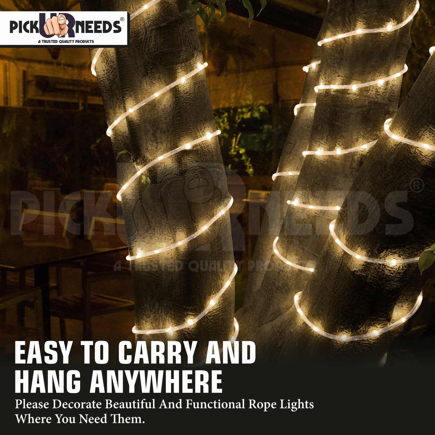 Pick Ur Needs 1200 LEDs 5 m Multicolor Steady Strip Rice Lights  (Pack of 1)