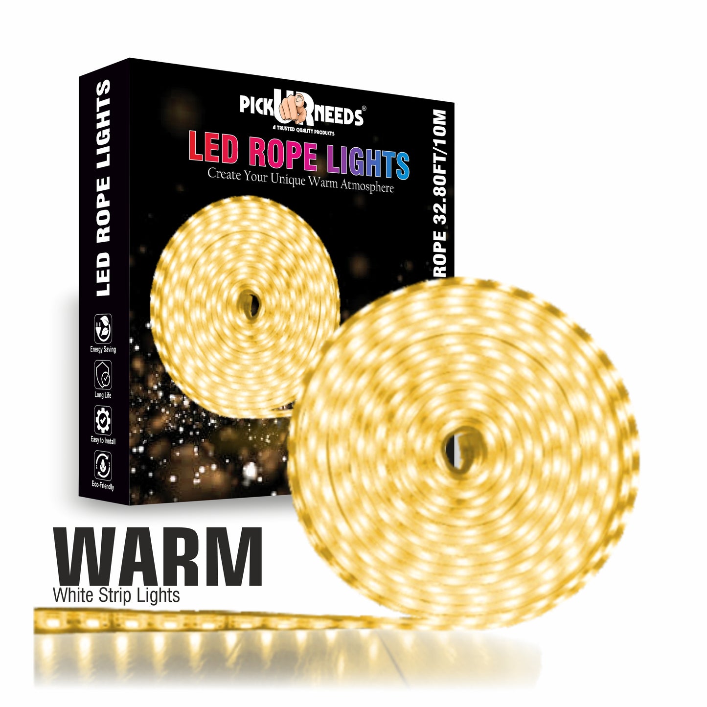 Pick Ur Needs 1200 LEDs 5 m Multicolor Steady Strip Rice Lights  (Pack of 1)
