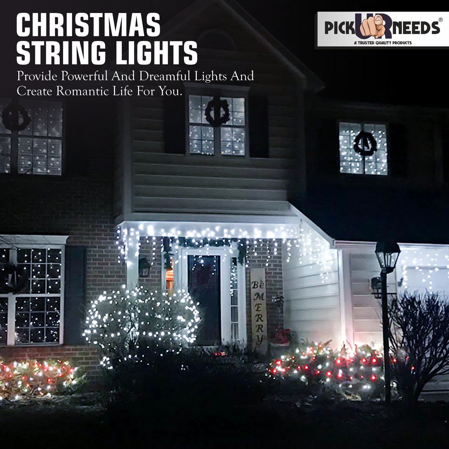 Pick Ur Needs 60 LEDs 20 m Yellow Steady String Rice Lights  (Pack of 1)