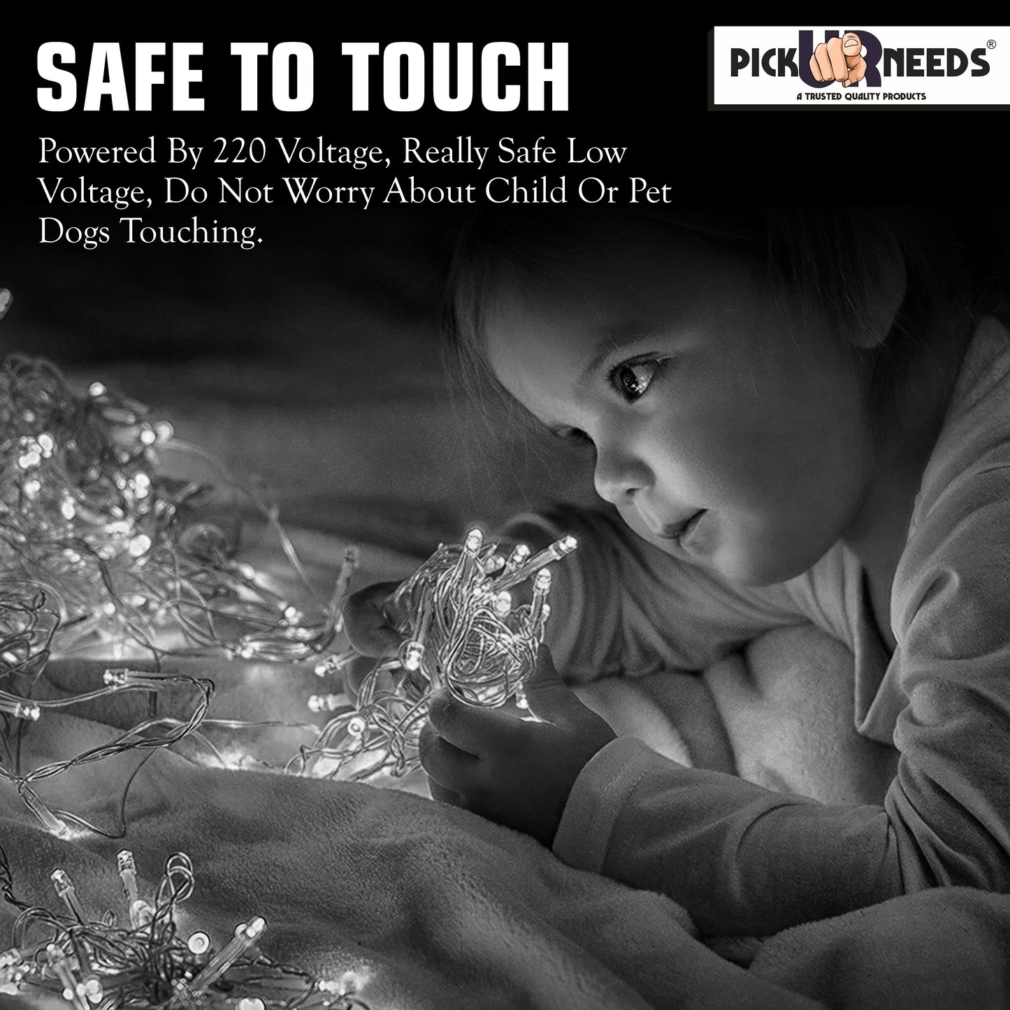 Pick Ur Needs 60 LEDs 20 m Yellow Steady String Rice Lights  (Pack of 1)